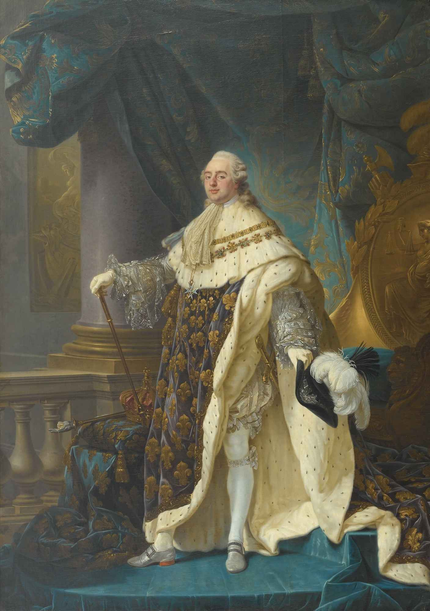 Людовик XVI. По внешнему виду короля ни за что не скажешь, что он липовый. Вылитый Людовик XIV. 