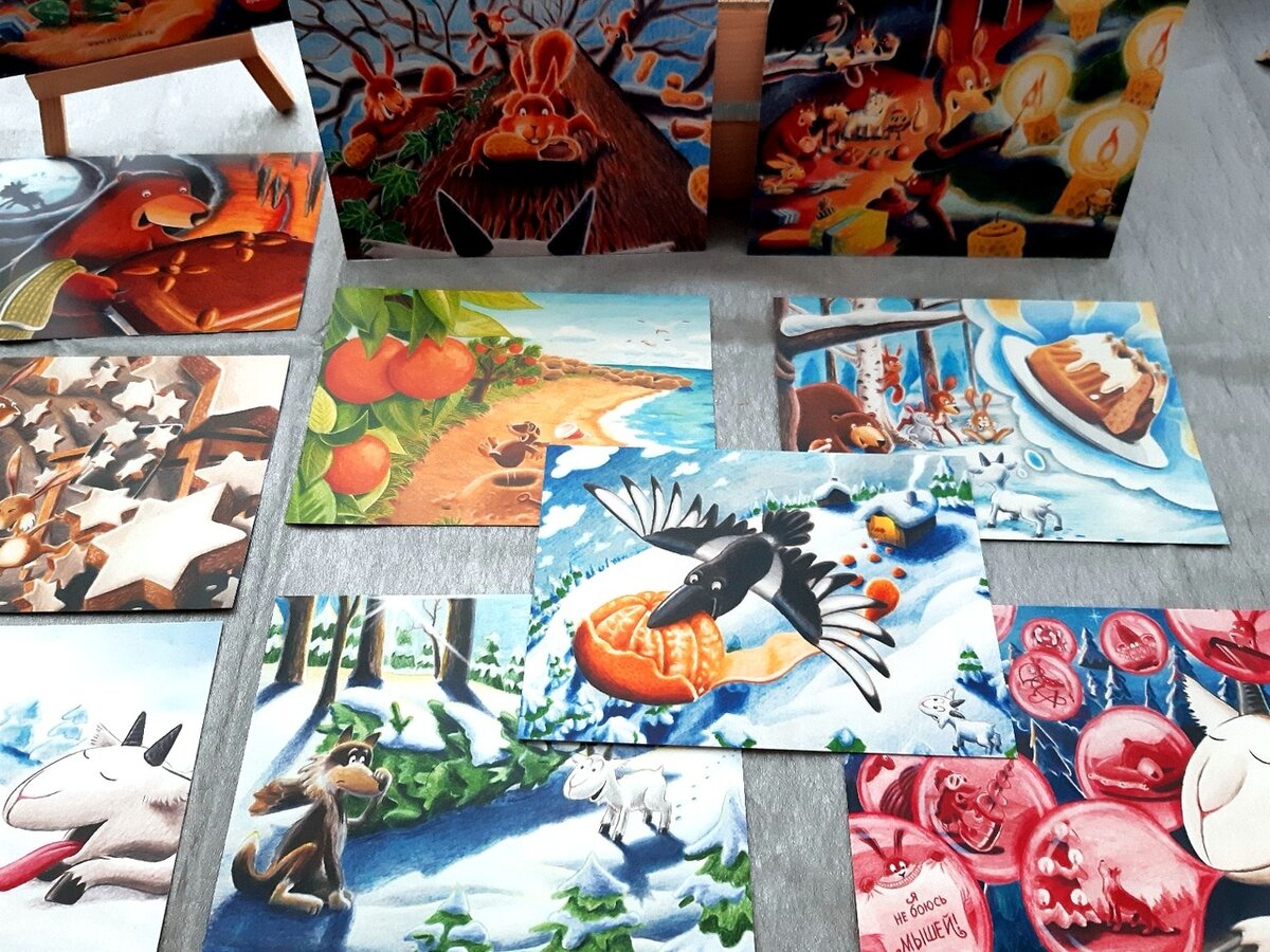 Карточки гладкие, блестящие