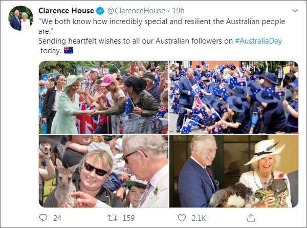 Из твиттера Кларенс-хауса (https://twitter.com/ClarenceHouse)