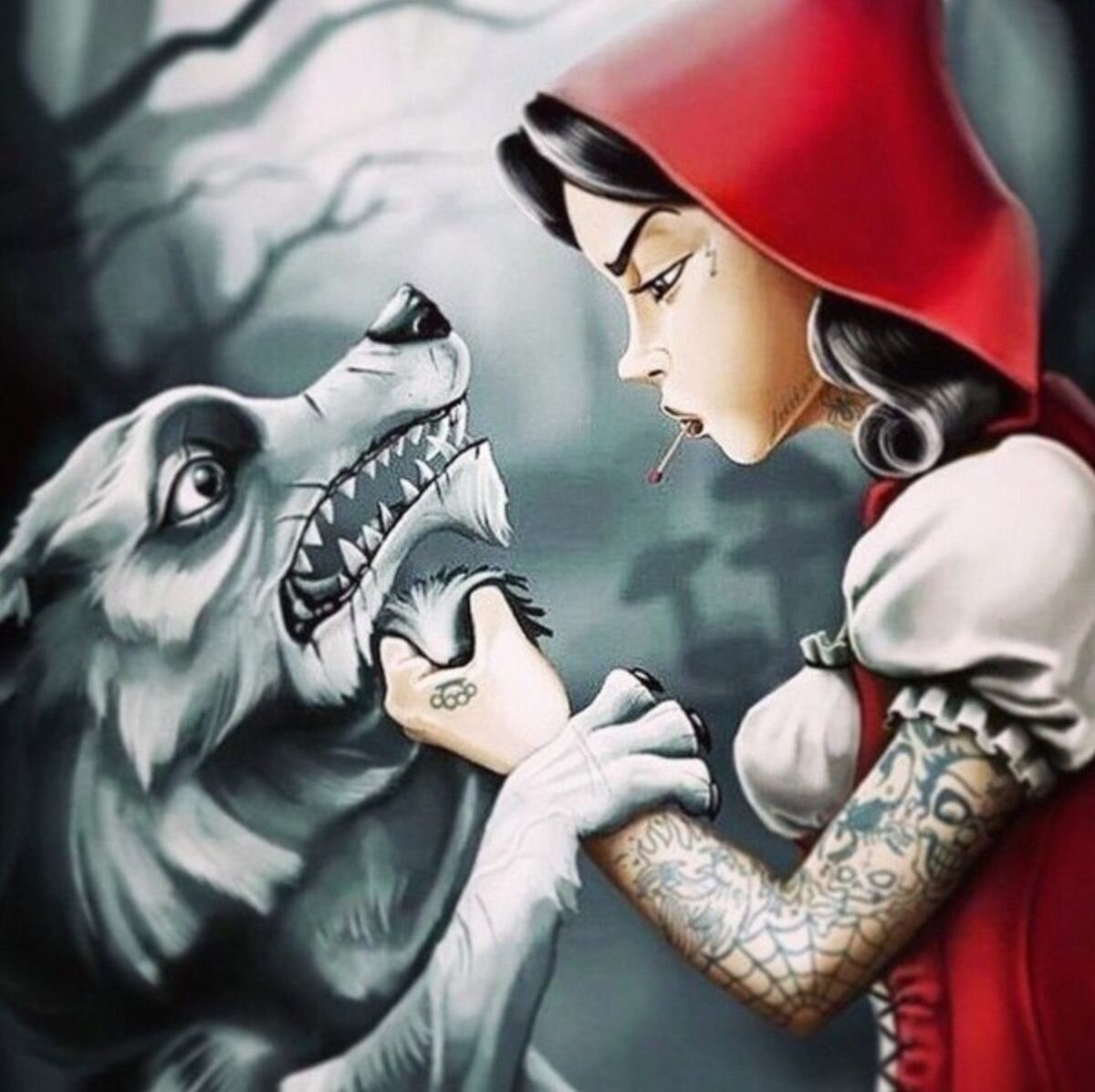 Красная шапочка и волк