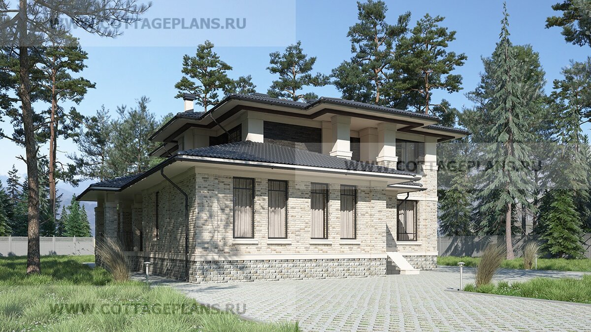 Фасады дома. Источник фото: https://www.cottageplans.ru
