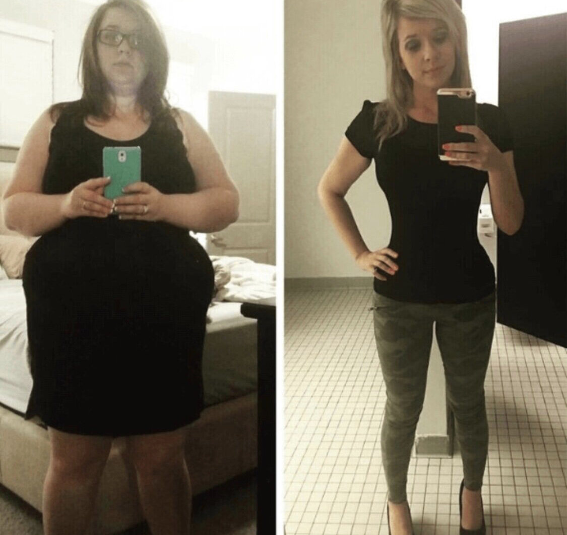 Похудение на 60 кг до и после