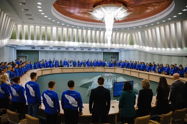 фотография с открытия семинара Волонтеров Победы. Брянск.