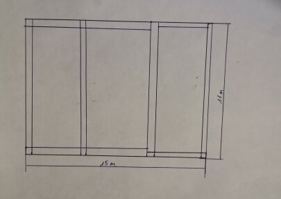Размеры ленты указаны по внешним стенам.