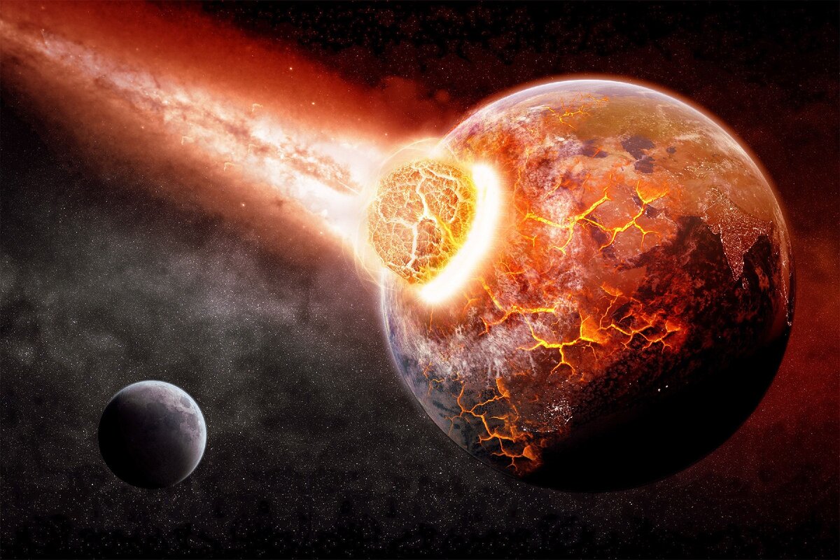 Это сцена ка астероид может поразить Землю