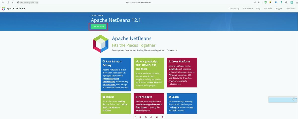 Сайт Apache NetBeans.