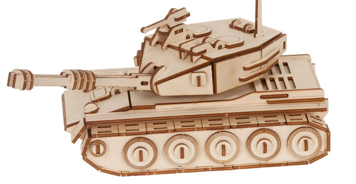 Макет танка для лазерной резки