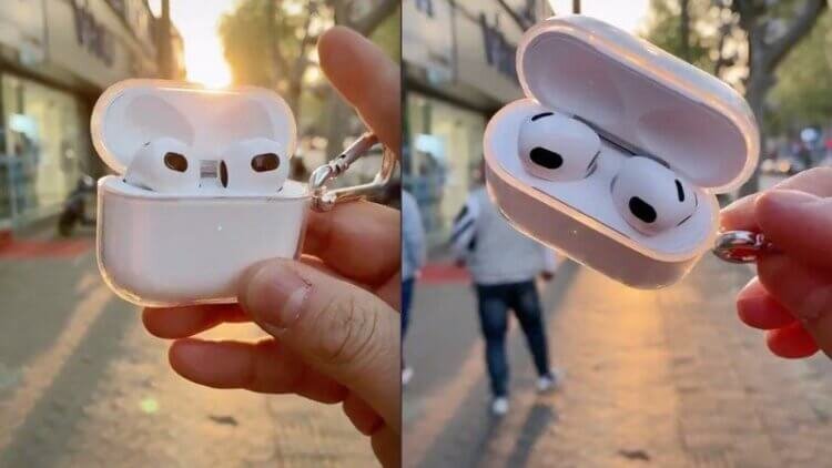 Это фейковые AirPods 3, которые на 100% копируют оригинал 