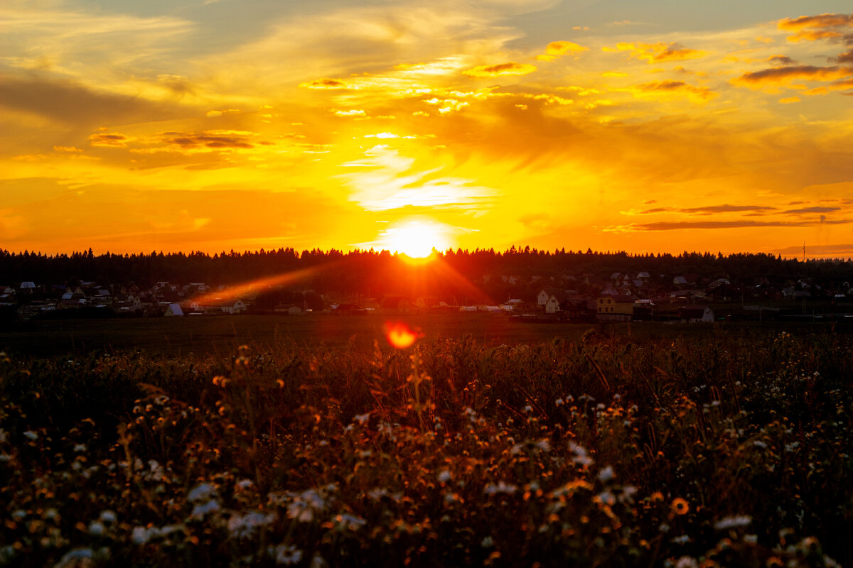 Закаты под Сергиевом Посадом
