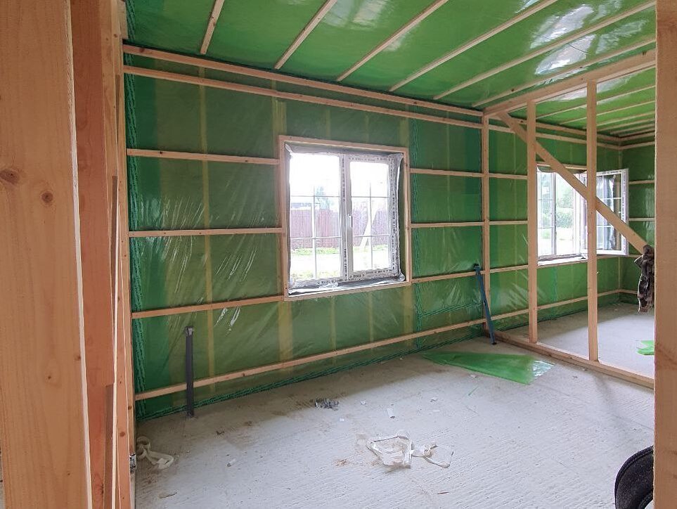 Подготовка комплектации "Теплый контур", утепление стен