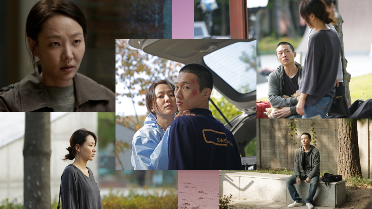 Уборка - коллаж кадров со съемки фильма