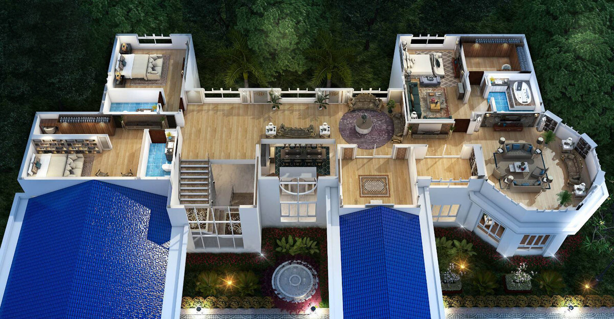 Второй этаж -«Девоншир» Проект дома - V-840