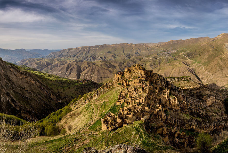 Заброшенное село Гамсутль в Дагестане