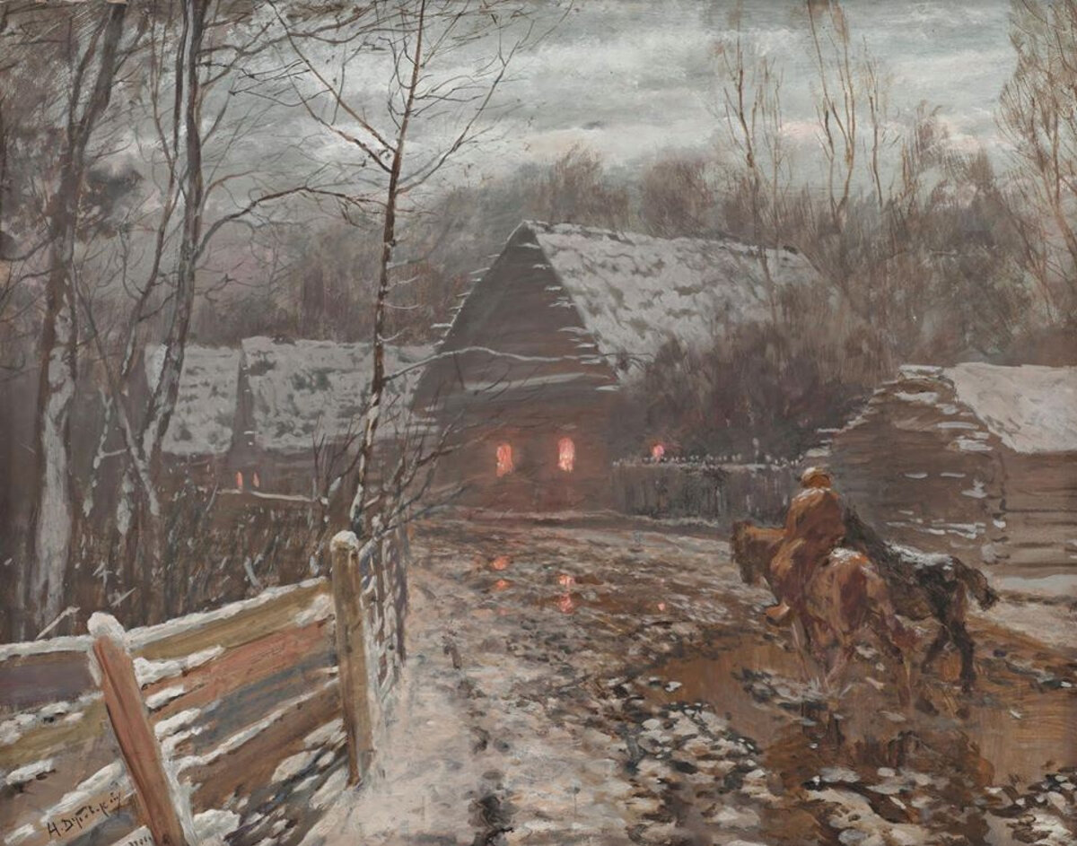 Источник: artchive.ru. Николай Дубовской «Ноябрь» (1900), Государственная Третьяковская галерея