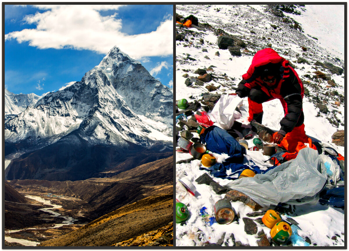 Эверест и волонтер