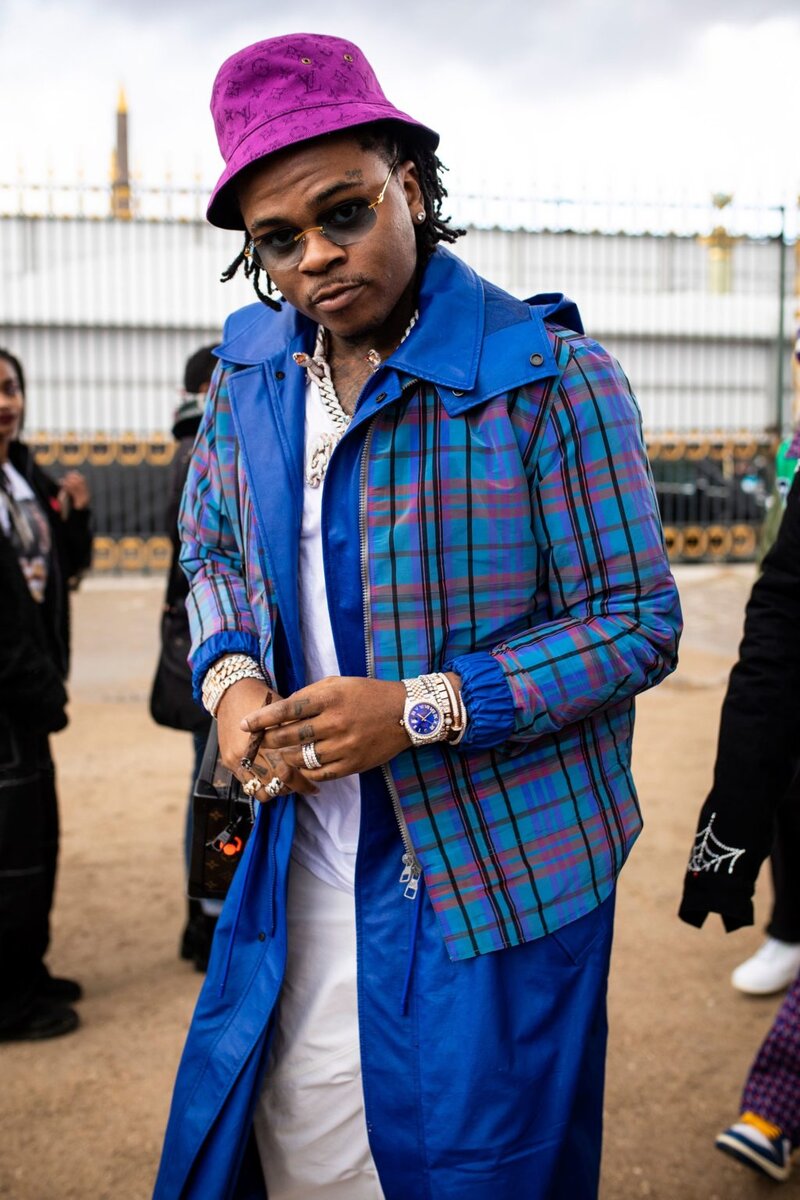 Gunna на шоу Heron Preston в Париже