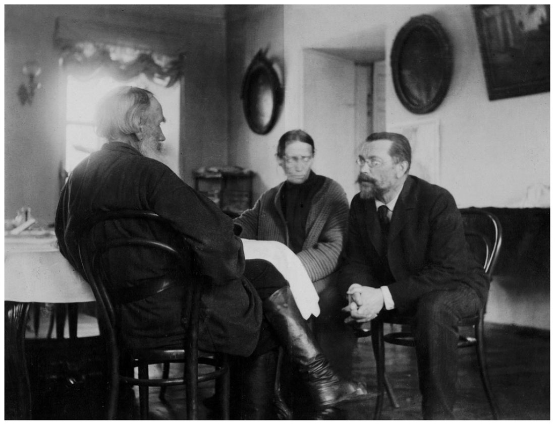 1. М. Оболенская - Лев Толстой, Мария Шмидт и Александр Дунаев, Дата съемки: 27 марта 1905