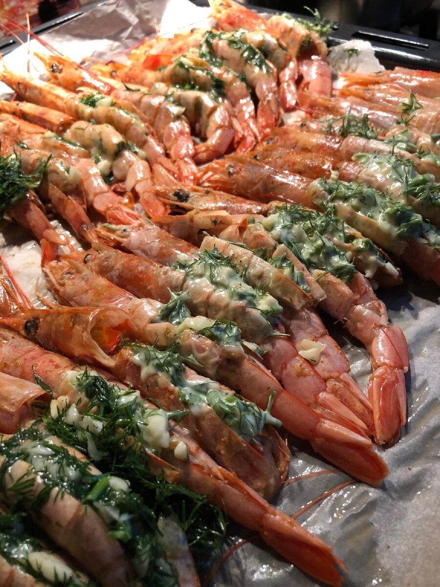 Запечённые лангустины