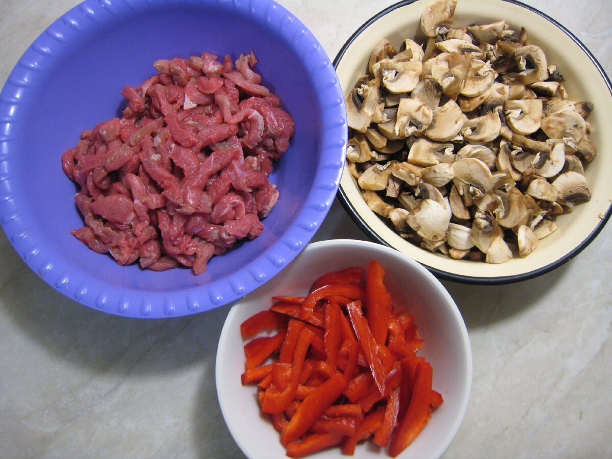 Салат мясной с грибами - пошаговый рецепт приготовления с фото / rowser.ru