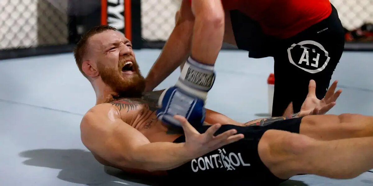 Конор на тренировке