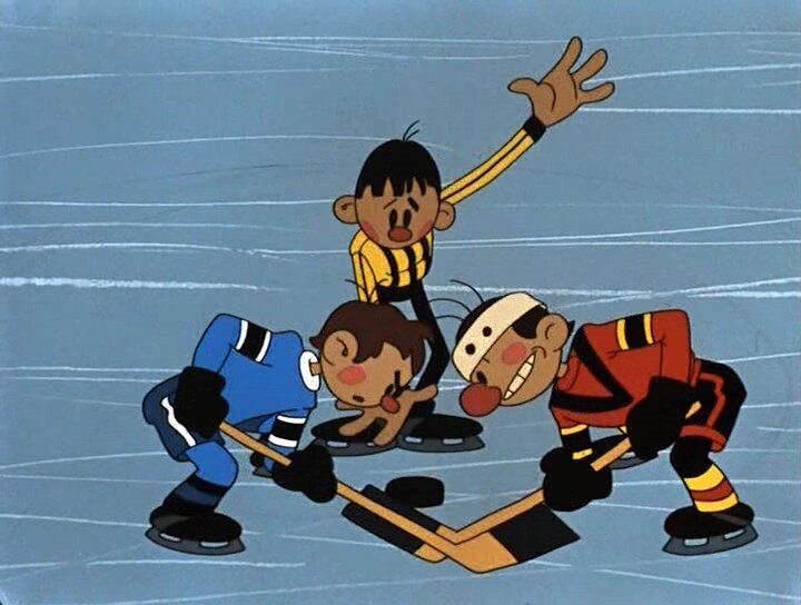 Кадр из мультфильма "Шайбу, шайбу!", взят на странице http://www.multfilmy.org/news/2016-06-30-532