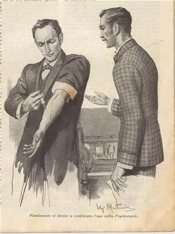 "Его огромная пасть все еще светилась голубоватым пламенем, глубоко сидящие дикие глаза были обведены огненными кругами"... После кайфа у наркоманов наступает стадия кошмаров. 