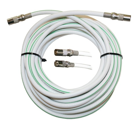 Антенный ТВ удлинитель "ТАУ 20м"/ antenna.ru длиной 20 метров белый из кабеля RG-6.