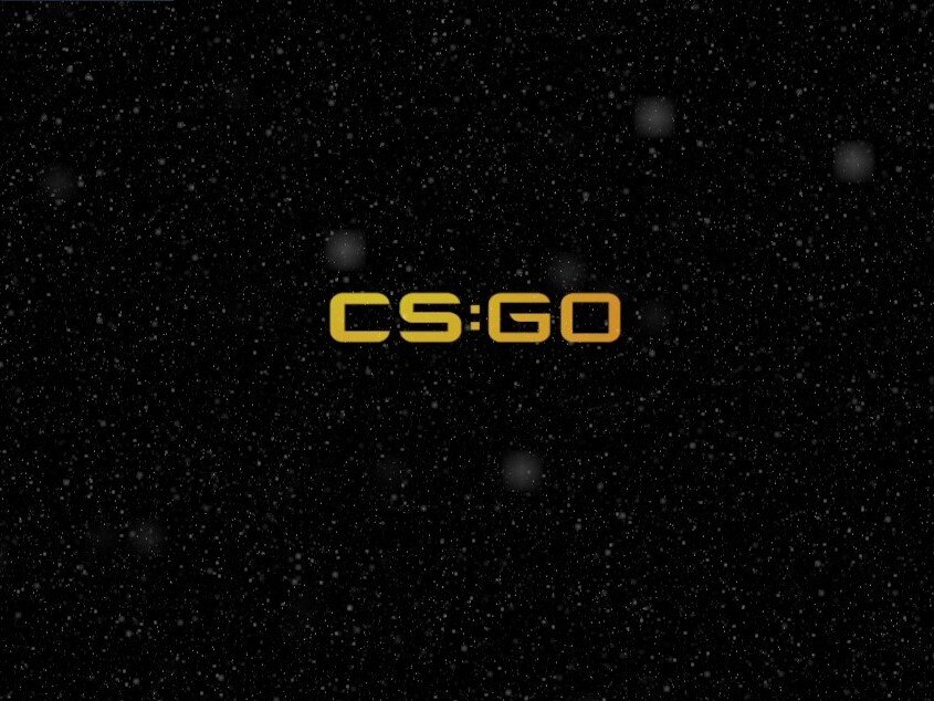 На заставке CS:GO идёт снег