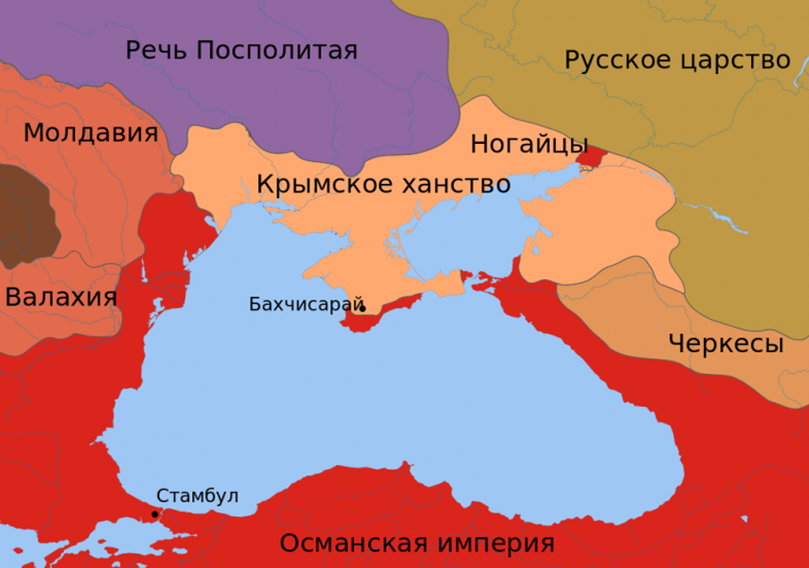 Крымское ханство, карта: topwar