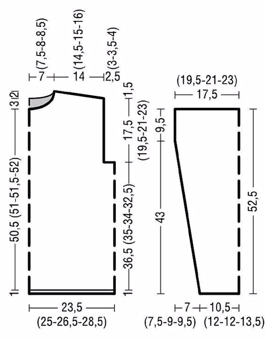 Выкройка свитера 