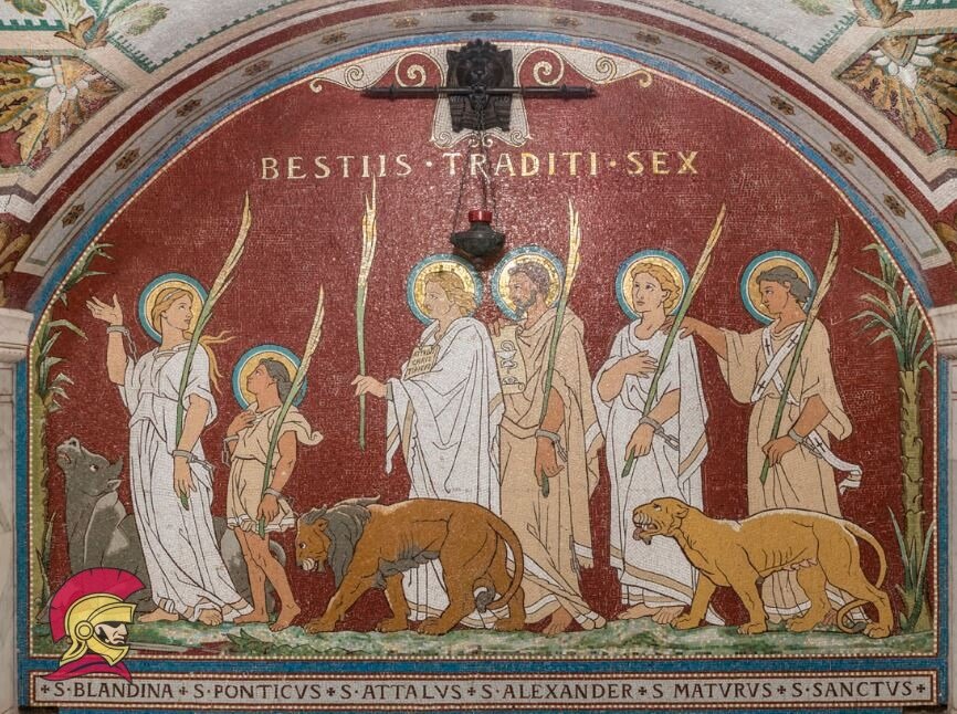 Шесть самых известных мучеников Лиона и Вьены: Бландина, Понтико, Атало, Александр, Матуро и Санктус.