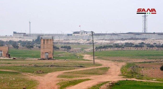 Турецкий наблюдательный пункт в поселении Тель-Тоукан