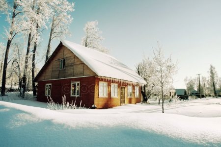 Фото деревенского дома. Взято для наглядности с depasitfotos