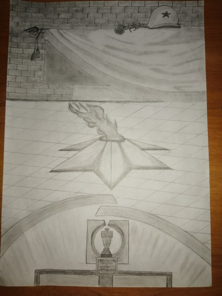 Последнее мое художество ко дню снятия блокады Ленинграда. Рисую я не очень, но зато очень старалась.