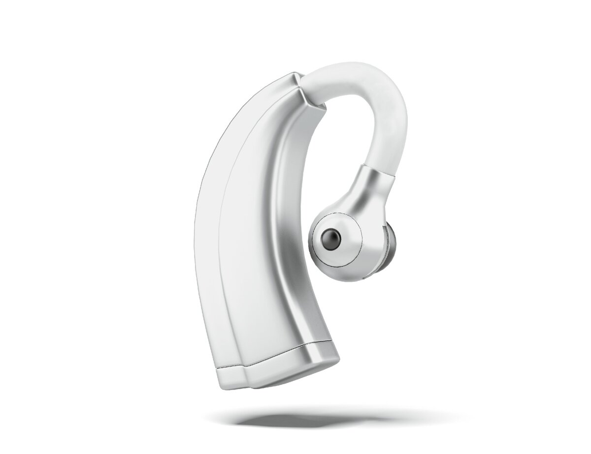 Эскиз современного слухового аппарата.