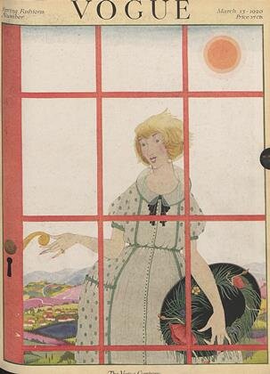 Обложка одного из мартовских Vogue  1920 года. Издание выходило дважды в месяц.