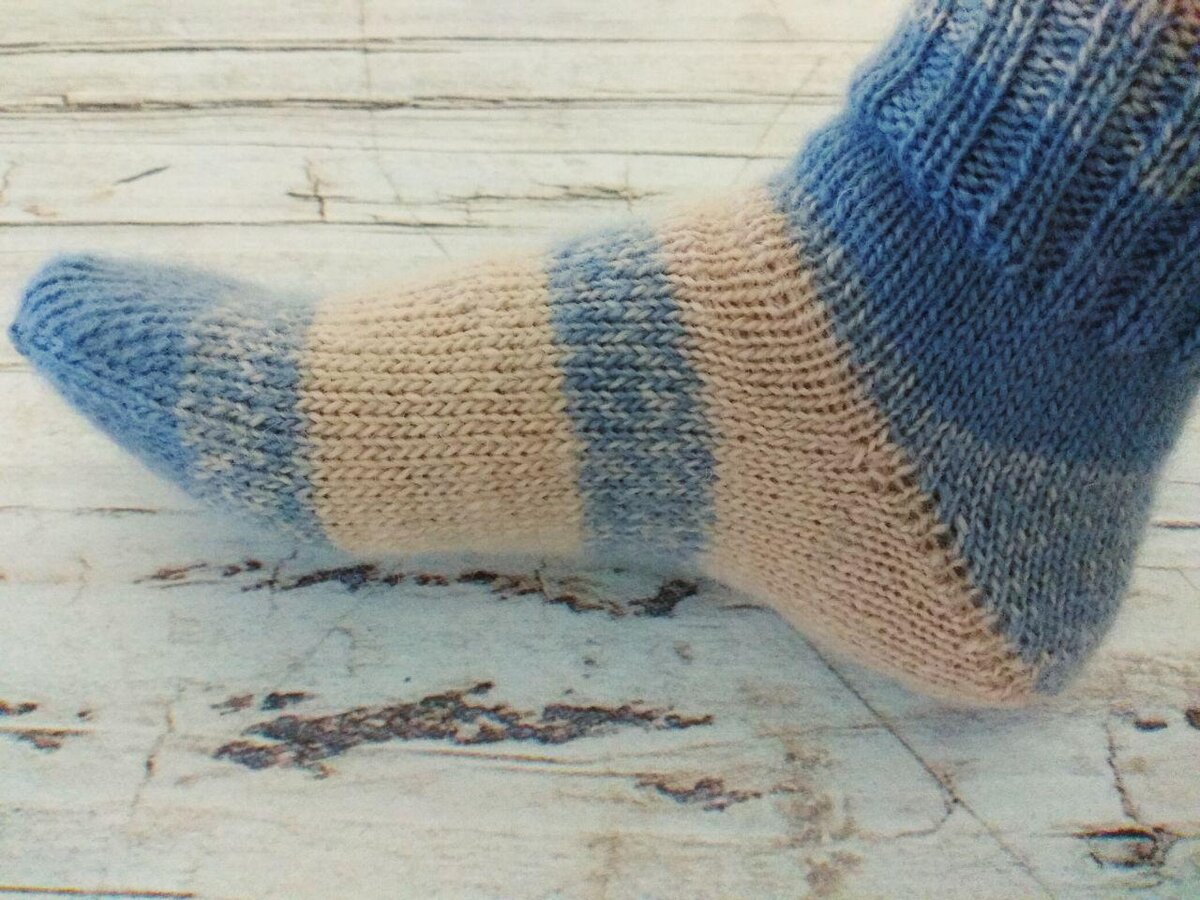 Общие правила вязания носков с пяткой «Бумеранг»