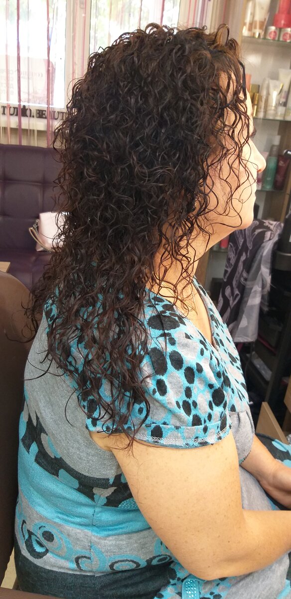 Моя работа. Повторная завивка по прошествии 6 месяцев от 1й процедуры