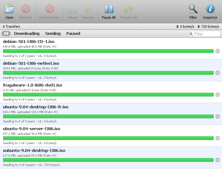 Интерфейс Transmission