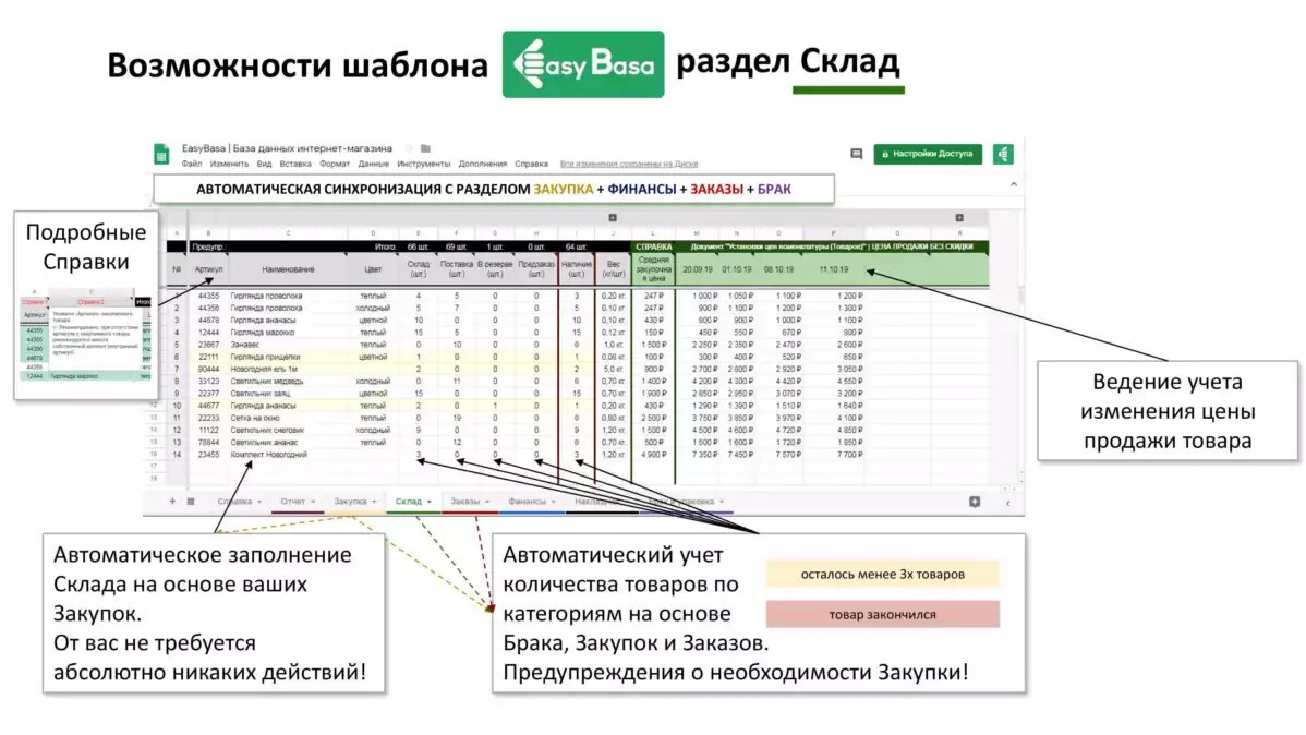 Инструкция по созданию Google - таблиц