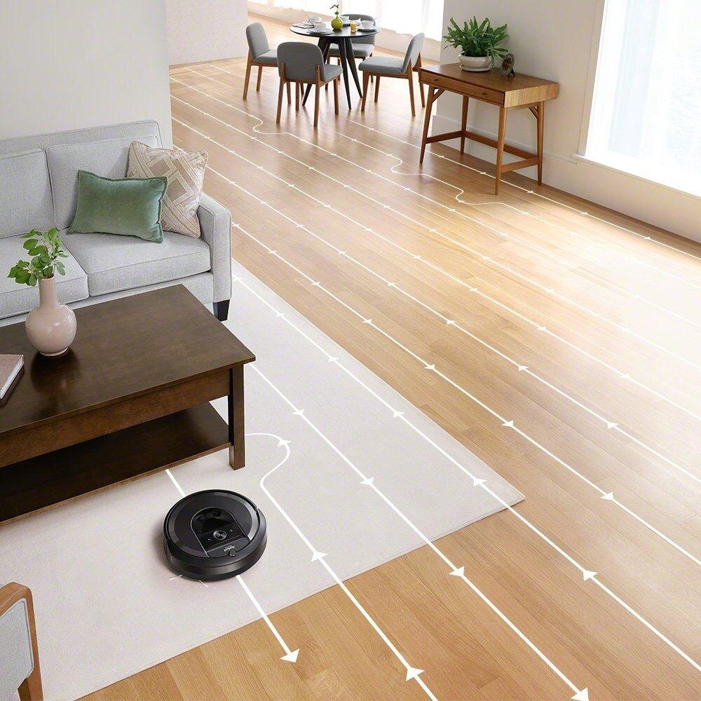 Roomba i7+ подходит для уборки больших территорий