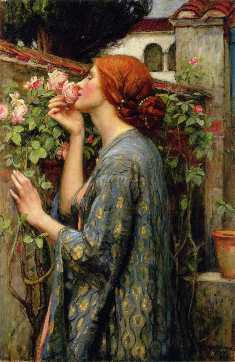 Джон Уильям Уотерхаус – «Моя сладкая роза (Душа розы)», 1908