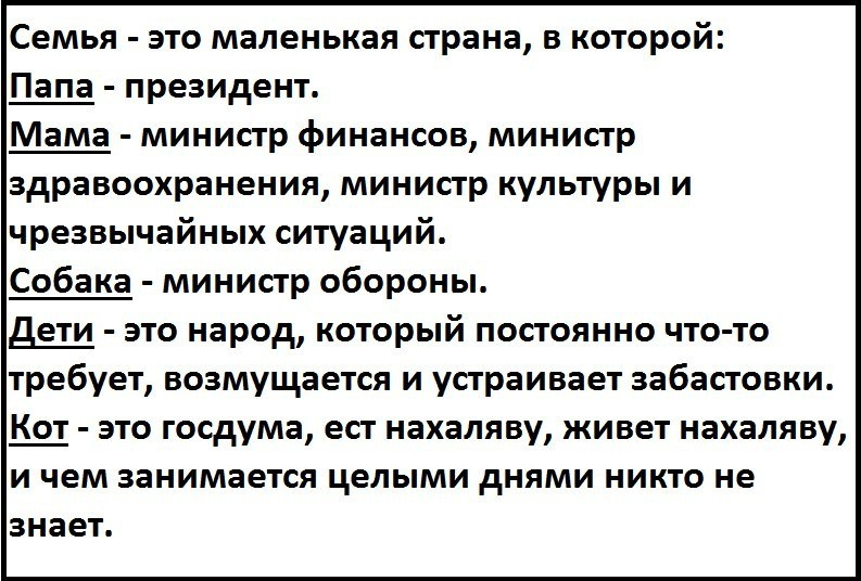 Папа страны. Папа президент мама министр финансов анекдот. Семья это маленькая Страна в которой папа президент. Папа президент мама министр. Семья это папа президент мама.