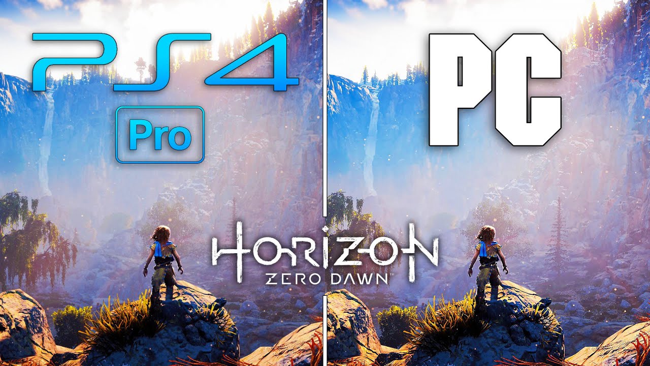Horizon Zero Dawn : PC vs PS4 Pro - Graphics Comparison 4K | Testing Games  | Дзен