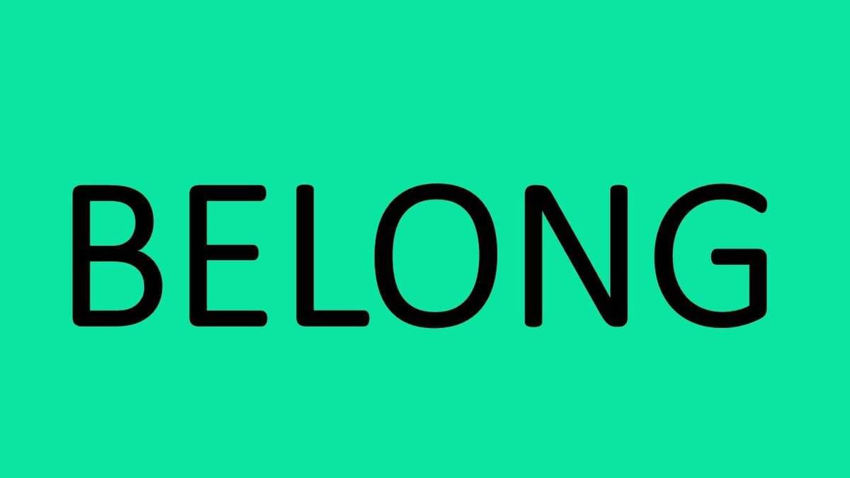 belong (v.) – принадлежать