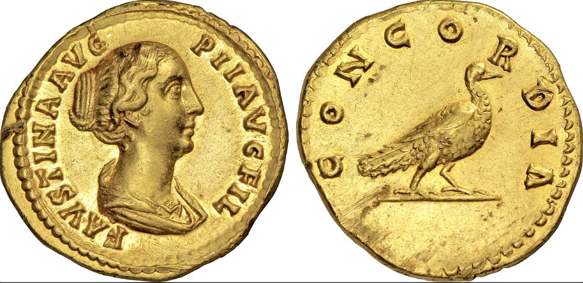 Римская золотая монета 5 букв. Ауреус монета. Римская императрицы Фаустина младшая. Ауреус монета Рим. Фаустина 1995.