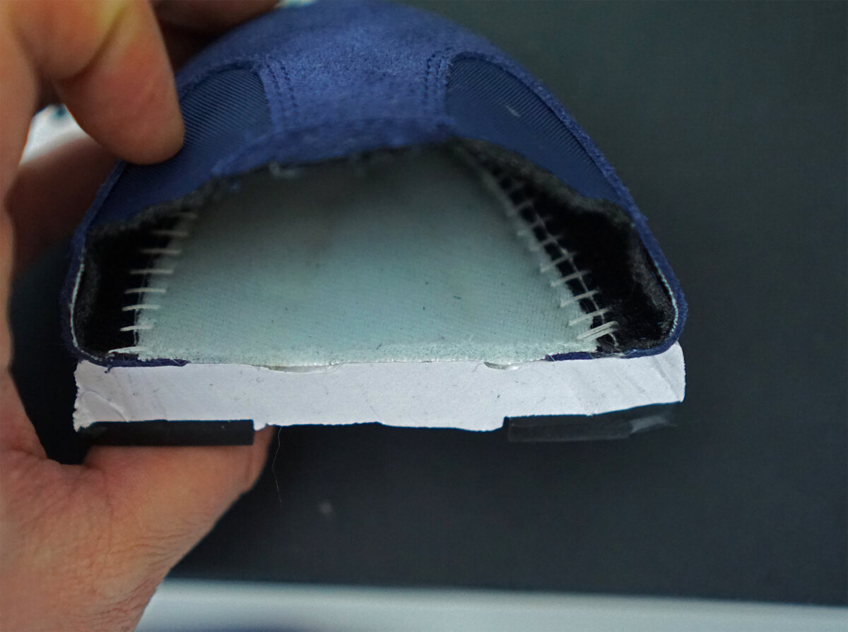 пустоты в подошве