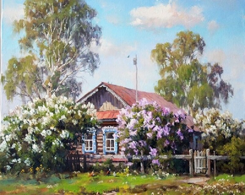 Валерий Артамонов "Весенний день" Источник: http://artamonov-v.ru/