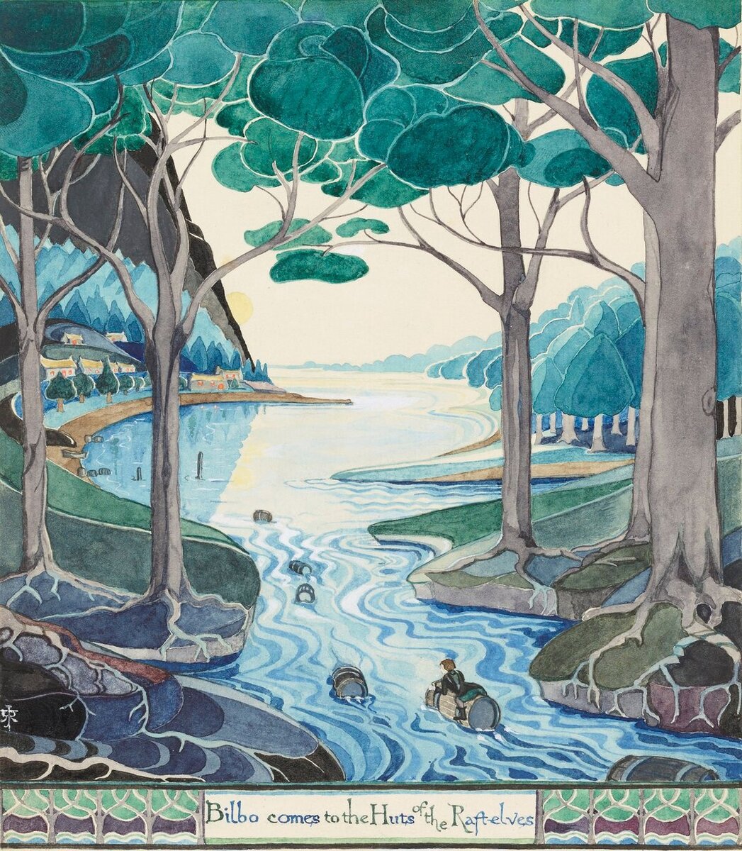 Авторская илл. к Хоббиту.