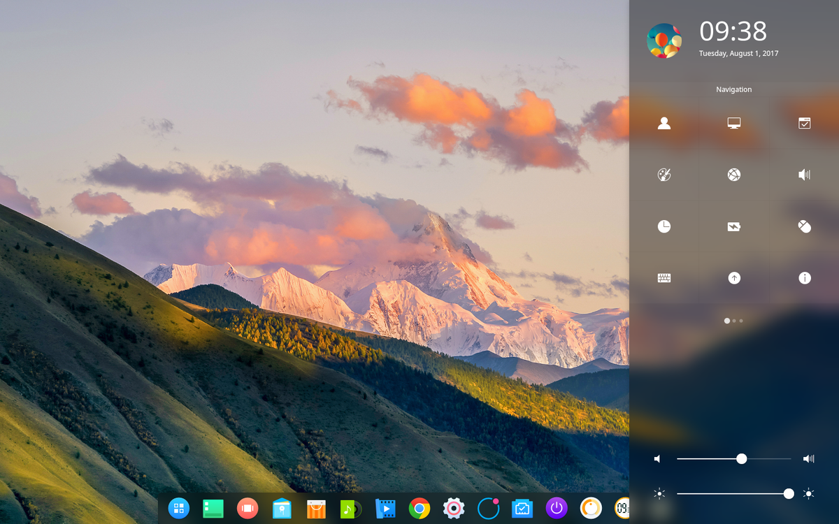 Рабочий стол Deepin